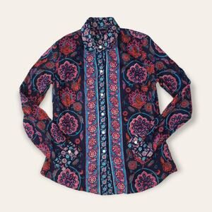 Lucky Brand floral button up small